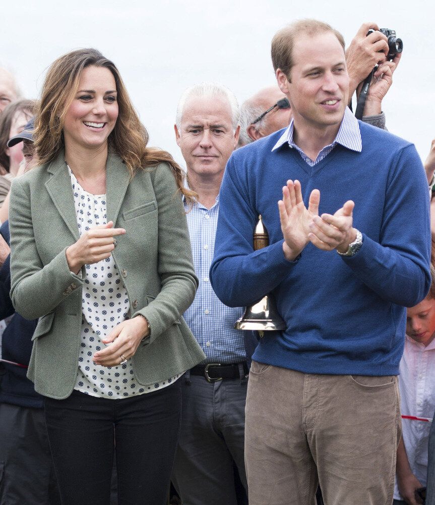 The Duke And Duchess Of Cambridge Start The Ring O'Fire Anglesey Coastal Ultra Marathon