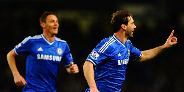 Ivanović celebrates his first-half winner