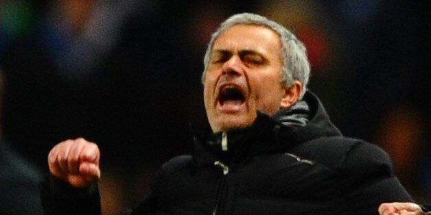 Mourinho celebrates Chelsea's win at City