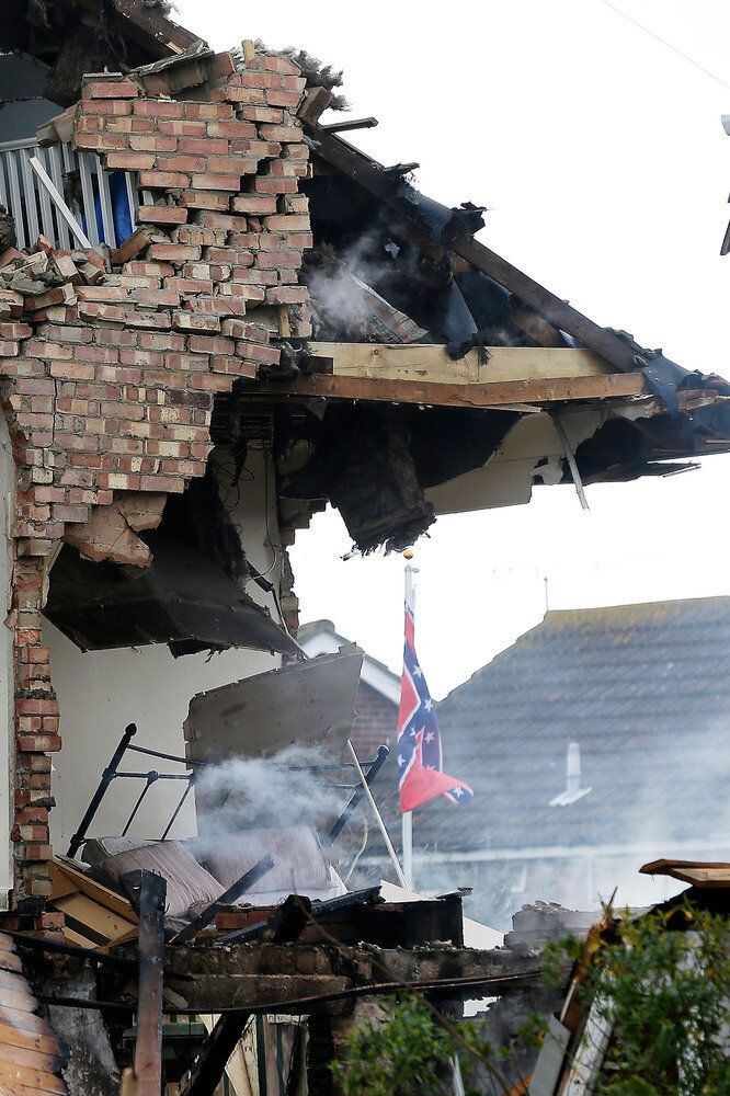 Explosion Damages Houses In Clacton-On-Sea
