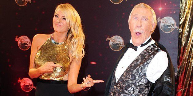 Presenters Sir Bruce Forsyth and Tess Daly arriving for the Strictly Come Dancing Photocall at Elstree Studios, London.