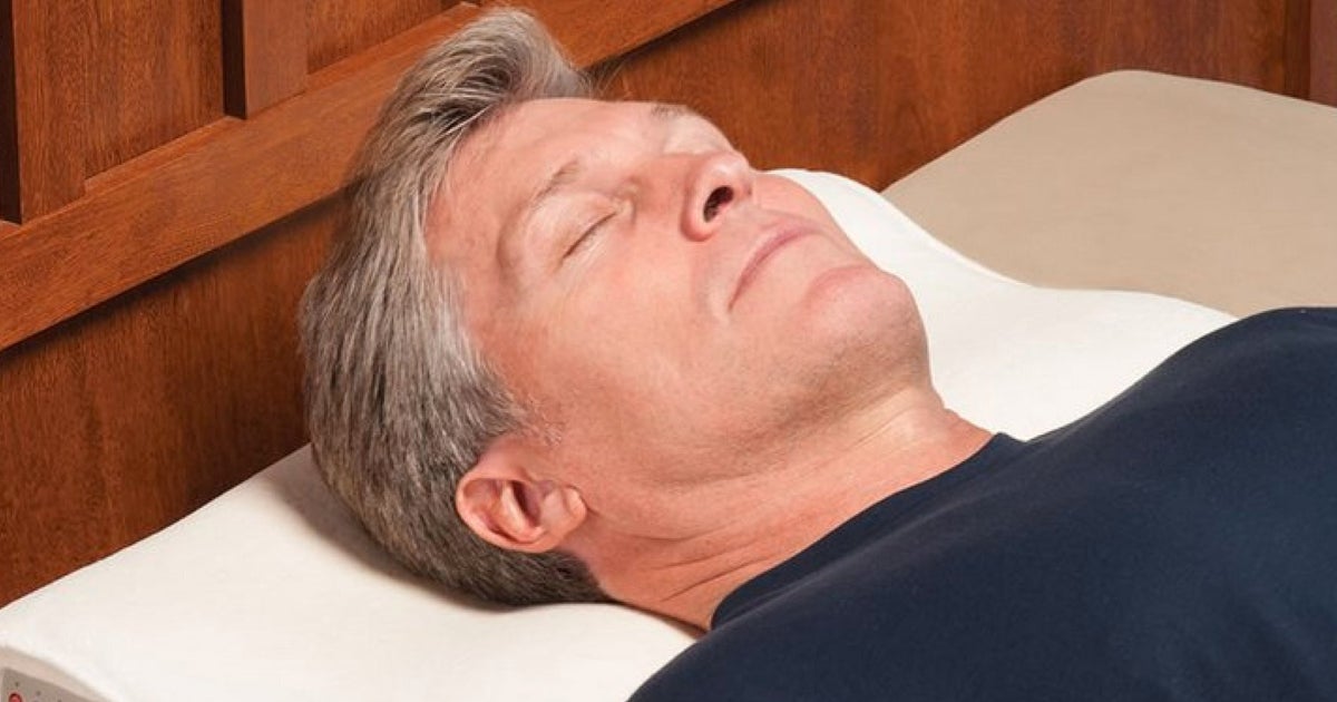 Snore Activated Nudging Pillow Prompts A Snoring Sleeper To Roll Over