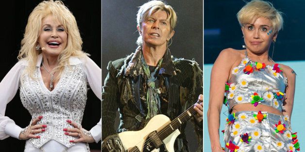 Dolly Parton, David Bowie and Miley Cyrus