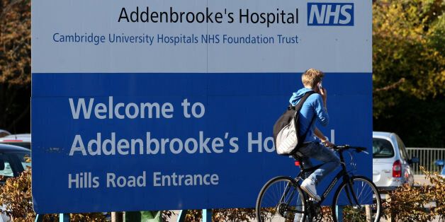 File photo dated 26/10/2011 of signage outside Addenbrooke's Hospital in Cambridge, after Myles Bradbury, 41, a paediatric doctor at Addenbrooke's Hospital, Cambridge, appeared at Cambridge Magistrates' Court accused of sexual offences against cancer sufferers aged as young as 11.
