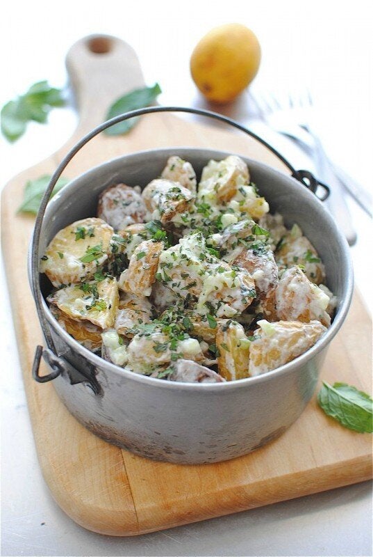 Lemony Roasted Potato Salad