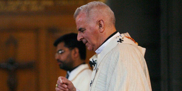 EDINBURGH, UNITED KINGDOM - MAY 31: Cardinal Keith O'Brien takes mass at St Mary's Cathedral on May 31, 2007 in Edinburgh, Scotland. The Cardinal has urged voters to reject politicians who defend abortion. The Cardinal has said that MP's who support abortion should consider not receiving communion. (Photo by Jeff J Mitchell/Getty Images)