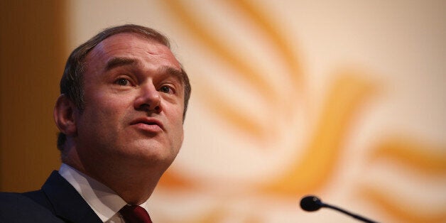 GLASGOW, SCOTLAND - SEPTEMBER 15: Ed Davey MP, Secretary of State for Energy and Climate Change speaks during his keynote speech during the second day of the Liberal Democratic Autumn conference on September 15, 2013 in Glasgow, Scotland. The second day of the Liberal Democrat conference gets underway in Glasgow today. (Photo by Dan Kitwood/Getty Images)