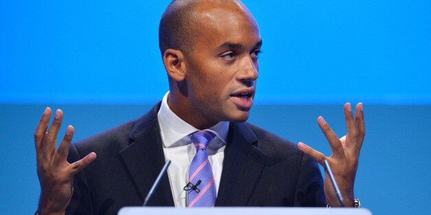 Britain's Shadow Business Secretary Chuka Umunna addresses delegates during the second day of the Labour party conference in Brighton, Sussex, south England on September 23, 2013. Britain's main opposition Labour party kicked off its annual conference on September 22 with leader Ed Miliband under pressure amid sliding poll ratings 18 months before a general election.AFP PHOTO / BEN STANSALL (Photo credit should read BEN STANSALL/AFP/Getty Images)