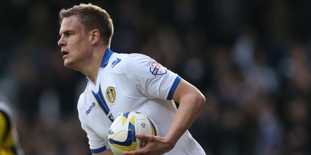 Leeds United's Matt Smith celebrates scoring