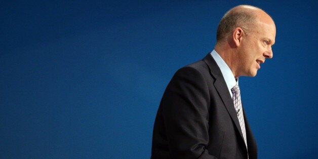 BIRMINGHAM, ENGLAND - OCTOBER 09: Justice secretary Chris Grayling speaks at the Conservative party conference in the International Convention Centre on October 9, 2012 in Birmingham, England. Today's penultimate day of the annual, four-day Conservative party conference features speeches from Cabinet ministers and the Mayor of London. (Photo by Matt Cardy/Getty Images)