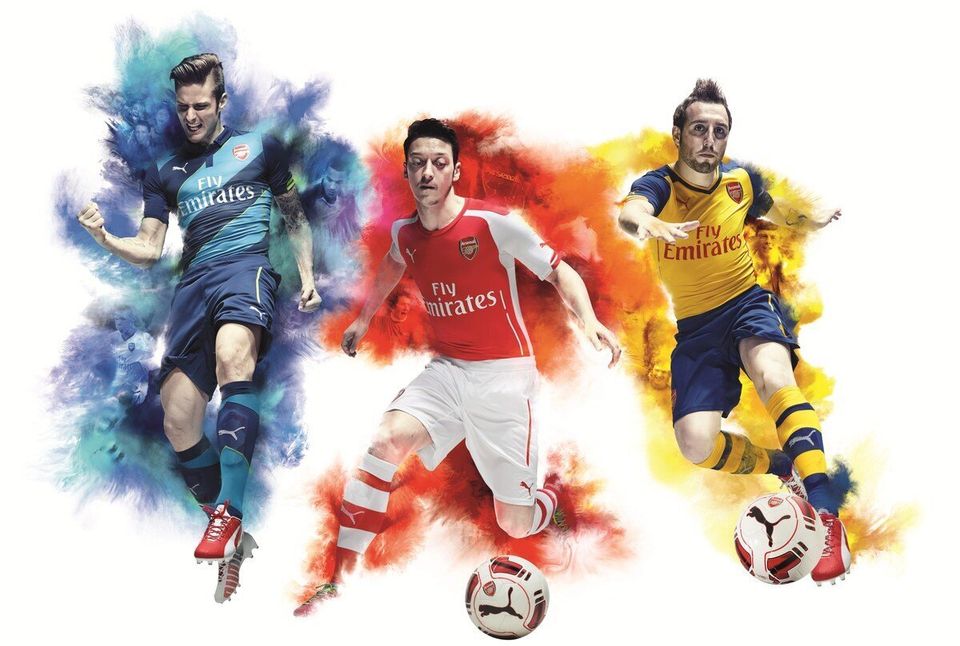 Arsenal's new Puma kits