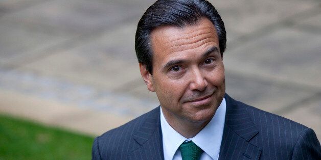 Antonio Horta-Osorio, chief executive officer of Lloyds Banking Group Plc, poses for a photograph outside the company's headquarters after returning to work in London, U.K., on Monday, Jan. 9, 2012. Horta-Osorio said he was 'thrilled to be back' and was 'looking forward to working with colleagues again.' Photographer: Simon Dawson/Bloomberg via Getty Images