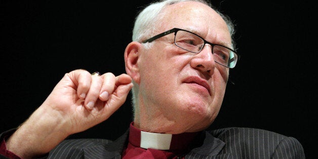 BIRMINGHAM, ENGLAND - OCTOBER 08: The former Archbishop of Canterbury, Lord Carey, listens to a speaker at a Coalition for Marriage fringe event, as part of the Conservative Party Conference close to the International Convention Centre on October 8, 2012 in Birmingham, England. The annual four-day Conservative party conference began yesterday and features speeches from Cabinet ministers as well as the Mayor of London. (Photo by Matt Cardy/Getty Images)