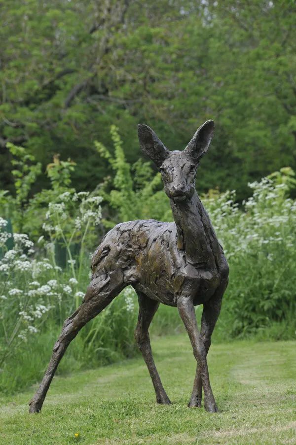 Bronze Cheetah sculpture by Hamish Mackie