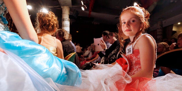 Contestants of the beauty contest mini Miss France 2014, for children from 5 to 11 years old. Russia could ban similar events.