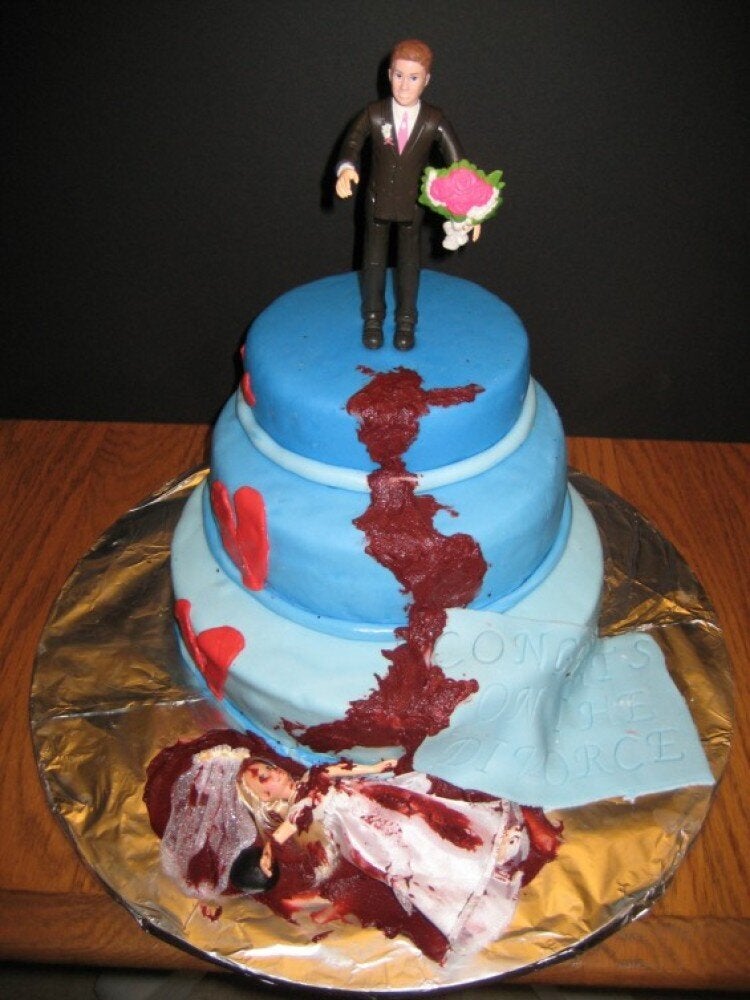 funny divorce cake toppers