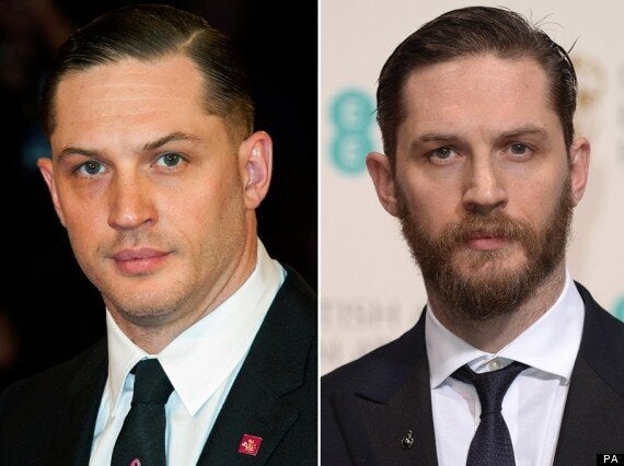 Baftas 2014 Tom Hardy Appears Slimmed Down Ahead Of Elton John Biopic Role Pictures 