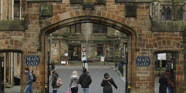 General view of the University of Glasgow where whistleblower Edward Snowden has agreed to stand as a candidate for rector.