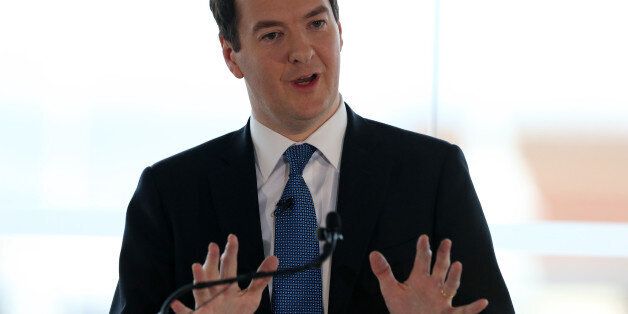 Chancellor of the Exchequer George Osborne, gives a speech in Edinburgh, Scotland, about the forthcoming independence referendum.