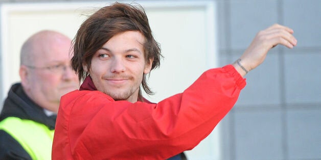 One Direction's Louis Tomlinson arrives at the Keepmoat Stadium, Doncaster where he is making his debut for the reserves.