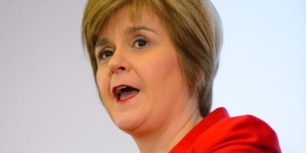 Deputy First Minister of Scotland Nicola Sturgeon speaks on Scottish independence at University College London, in central London.