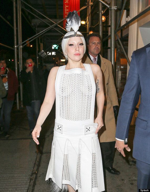 Lady Gaga Flashes Her Boobs In See Through Dress As She Takes A Stroll In New York Following