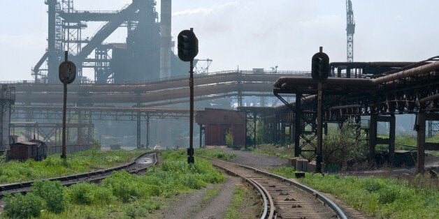 The couple were reportedly struck by a train in Zaporozhye, Ukraine