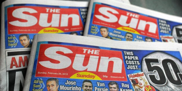 The first copies of the new Sun on Sunday newspaper roll off the presses at the News Printers, in Broxbourne Hertfordshire.