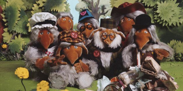 BBC children's television characters from Wimbledon Common, 'The Wombles', 1974. (Photo by Tony Evans/Getty Images)
