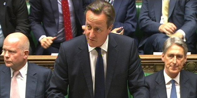 Prime Minister David Cameron as he updates MPs in the House of Commons, London following the downing of Malaysia Airlines flight MH17 in Ukraine.