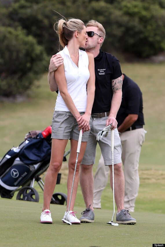 Ronan Keating Enjoys PDA With Girlfriend Storm Uechtritz On Aussie Golf