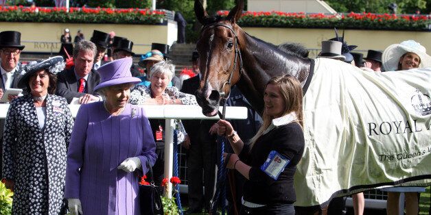 Queen Elizabeth II's horse Estimate ridden by Ryan Moore after winning the Queen's Vase during day four of the 2012 Royal Ascot meeting at Ascot Racecourse, Berkshire.