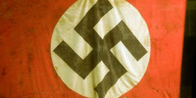 Swastika flag, German Underground Military hospital, Guernsey, Channel Islands, UK. (Photo By: Geography Photos/UIG via Getty Images)