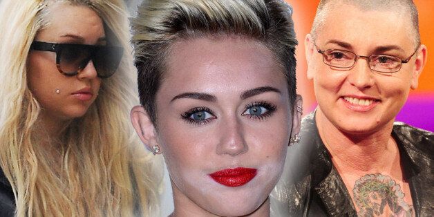 Amanda Bynes, Miley Cyrus and Sinead O'Connor