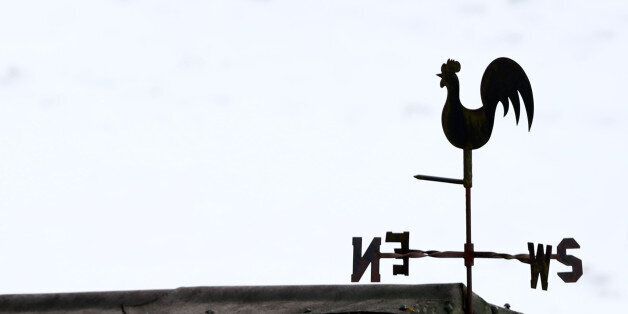 A weathervane in North Yorkshire, where snow has been forecast (file photo)