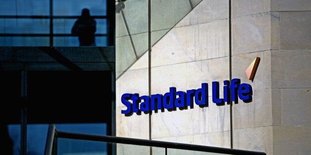 EDINBURGH, SCOTLAND - MARCH 04: The Standard Life House logo is displayed on March 4, 2014 in Edinburgh, Scotland. Edinburgh based pensions and savings firm Standard Life has announced that it is making contingency plans to move its business from Scotland if there is a Yes vote in the independence referendum in September. (Photo by Jeff J Mitchell/Getty Images)