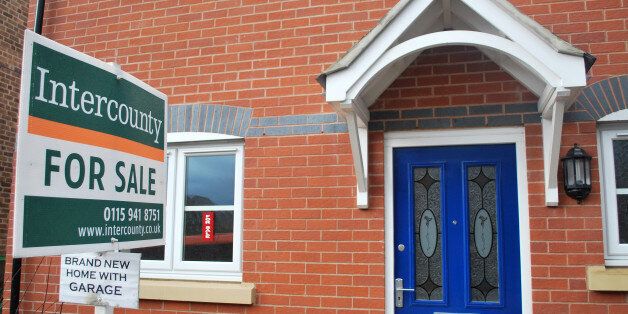 A new build home goes unsold a year after completion on a new housing estate in Nottingham