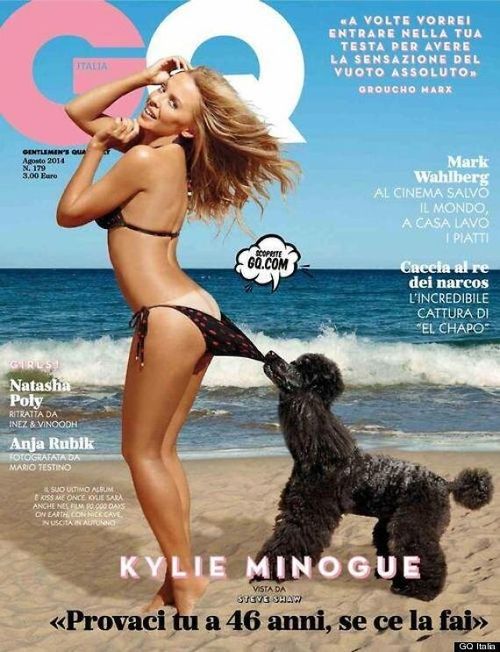 Kylie Minogue Dons Bikini And Flashes Her Bum In Photo Shoot For