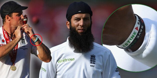 SOUTHAMPTON, ENGLAND - JULY 28: England player Moeen Ali looks on whilst wearing his cap back to front during day two of the 3rd Investec Test at Ageas Bowl on July 28, 2014 in Southampton, England. (Photo by Stu Forster/Getty Images)