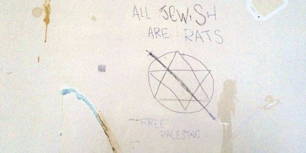 Troubling trend: A Jewish home in North London where a vandal scrawled: