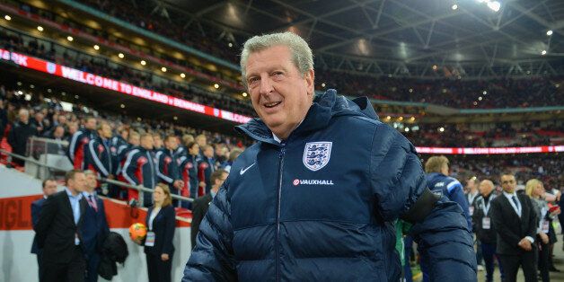 LONDON, ENGLAND - MARCH 05: England manager Roy Hodgson looks on during the International Friendly match between England and Denmark at Wembley Stadium on March 5, 2014 in London, England. (Photo by Michael Regan - The FA/The FA via Getty Images)