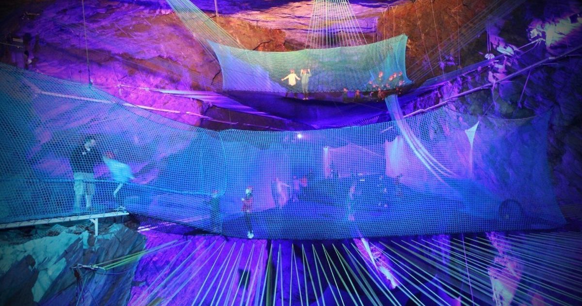 Bounce Below Underground Trampolines Is Possibly The Most Surreal Day