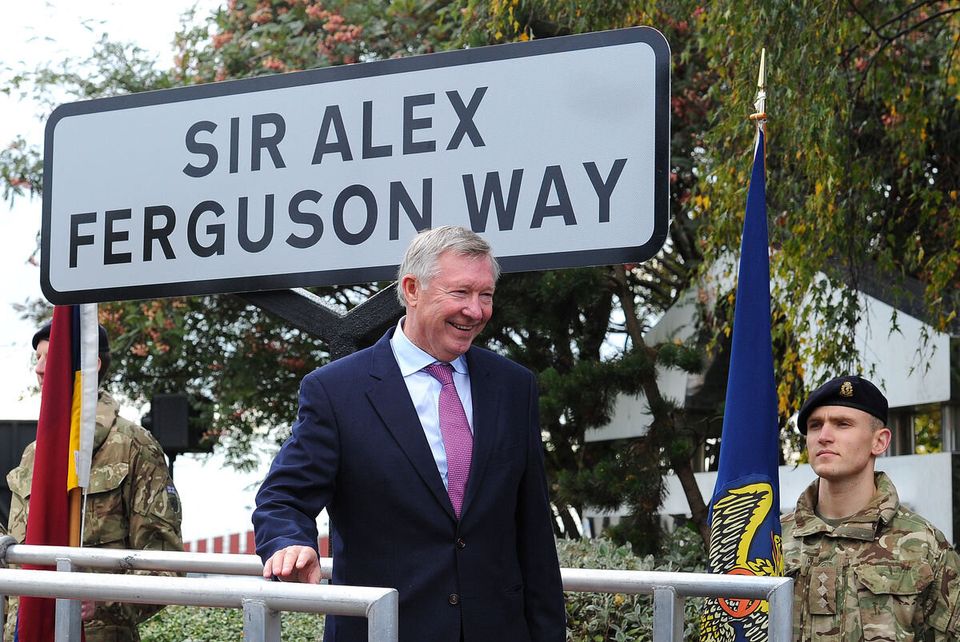 Soccer - Sir Alex Ferguson Way Renaming Ceremony