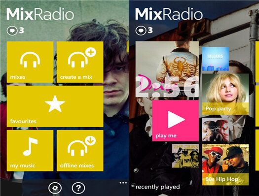 Nokia Mix Radio (Wndows Phone)