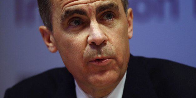 Governor of the Bank of England Mark Carney speaks during the bank's inflation report news conference in central London.