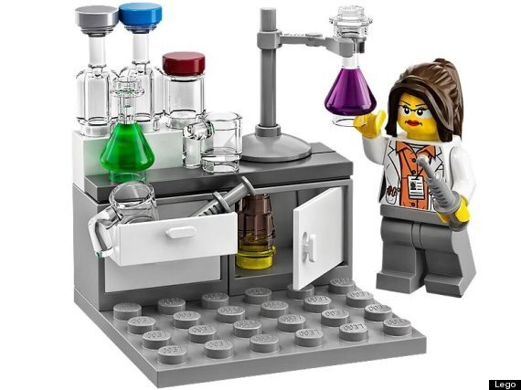 lego female scientist