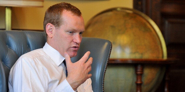 Minister of State for the Foreign and Commonwealth Office Jeremy Browne MP in his office in the Foreign Office in London.