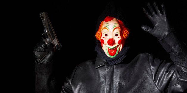 The clown assassin struck at a family gathering (file image)