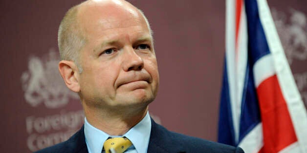 LONDON, UNITED KINGDOM - SEPTEMBER 2: British Foreign Secretary William Hague attends a press conference with German Foreign Secretary Guido Westerwelle on September 2, 2010 in London, England. Hague confronted the media about allegations that he had a relationship with a former special advisor, which he has labeled as 'untrue and deeply distressing.' (Photo by Chris Harris-WPA Pool/Getty Images)