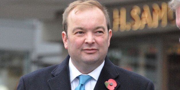 James Duddridge, Conservative MP for Rochford and Southend East, at an Armistice ceremony in Southend.